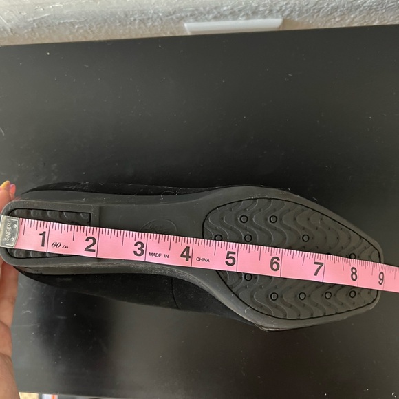 LifeStride Simply Comfort Shiny Black Wedge Heel Square toe, Size 6 - Picture 7 of 8